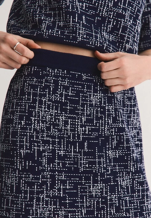 Прямая вязаная юбка Elis арт. SK0613V