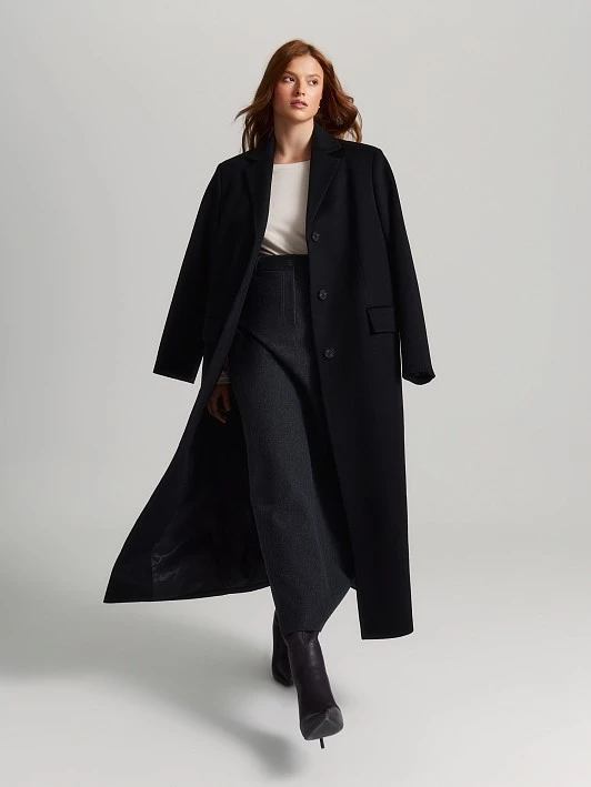 Прямая юбка из меланжевого трикотажа Lalis арт. SK0586K