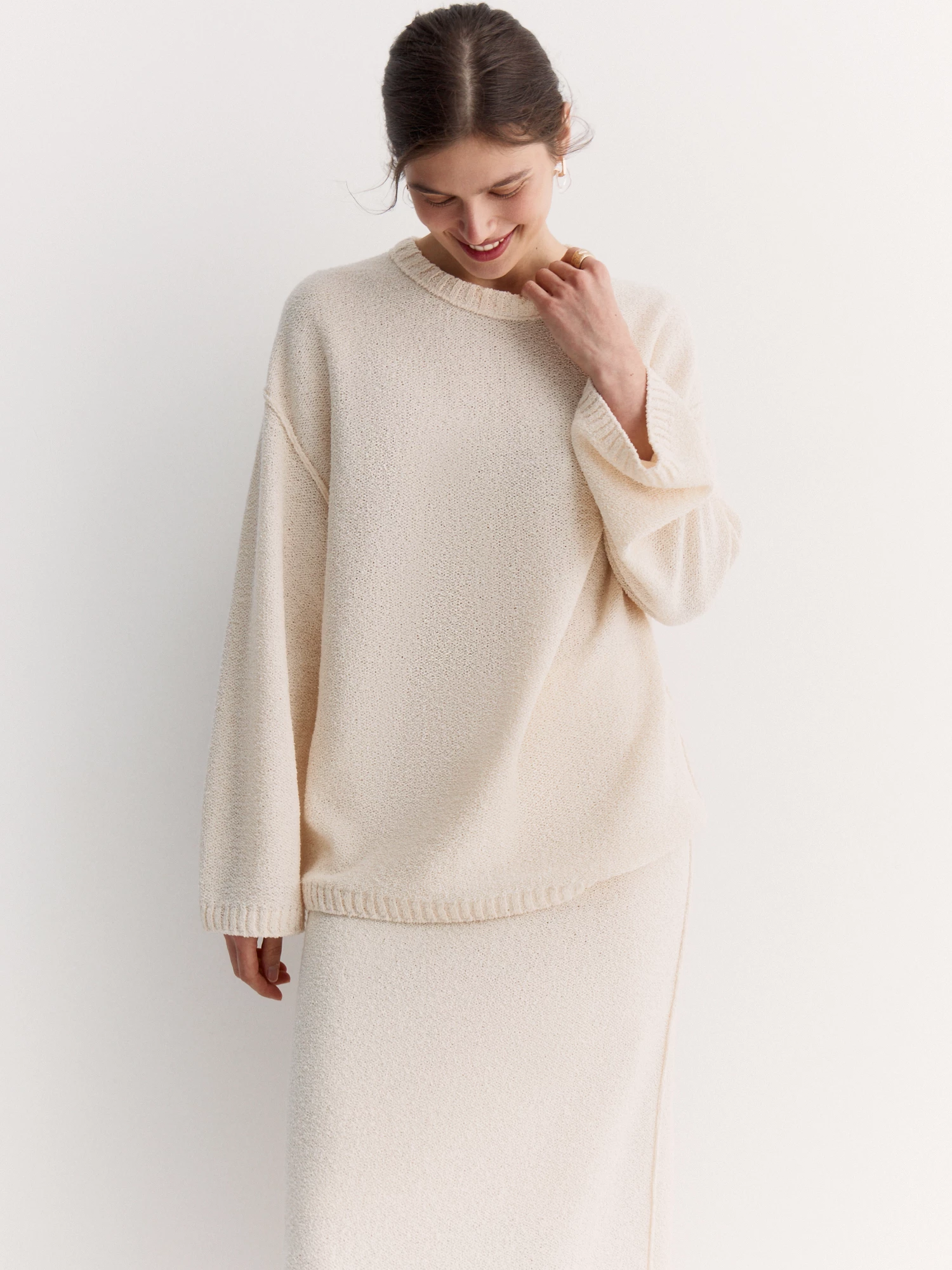 Джемпер из буклированной итальянской пряжи Elis арт. JM0139V5