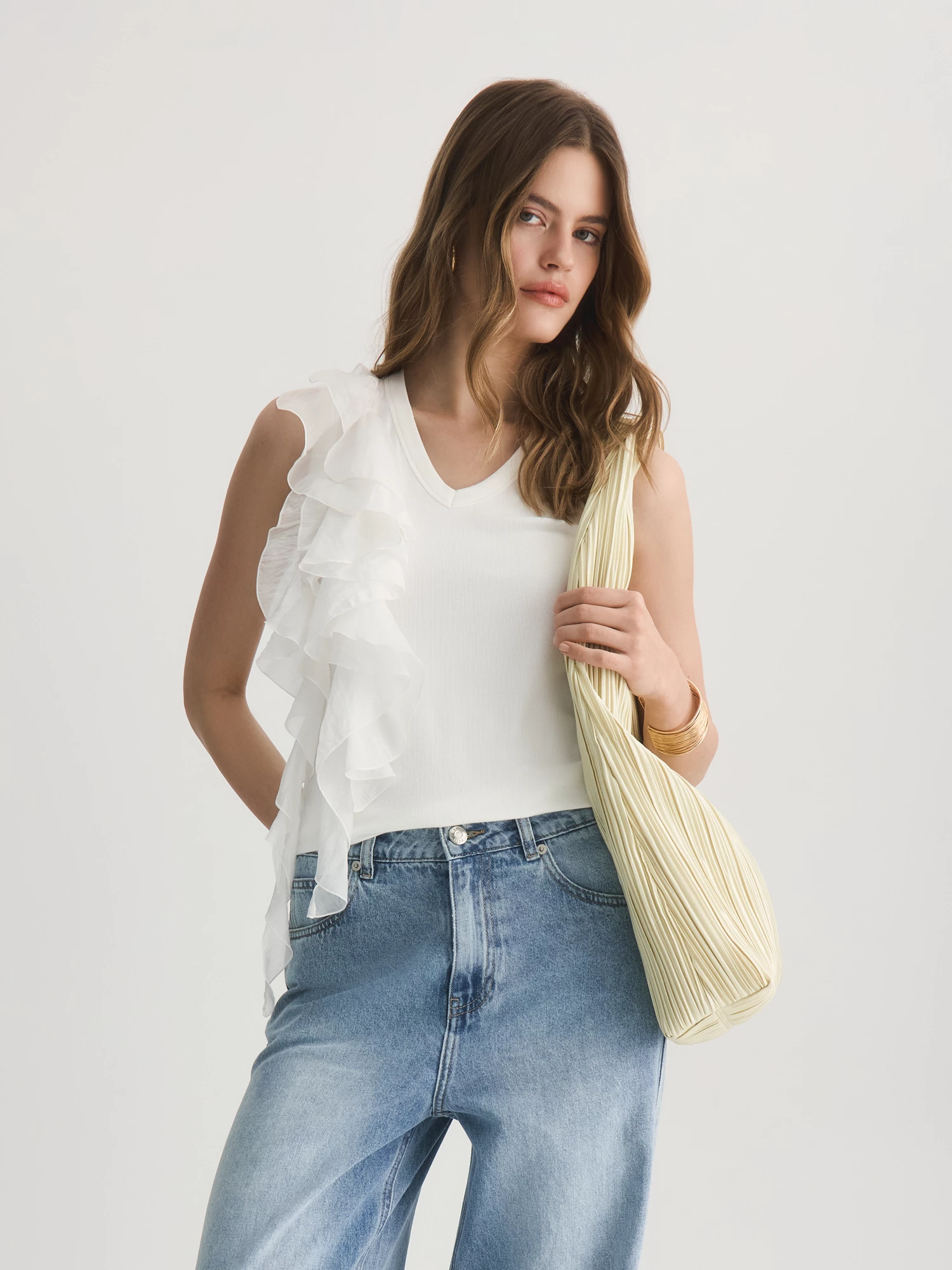 Топ с воздушной рюшей Elis арт. TP0131KR