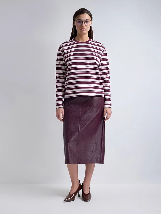 Лонгслив из хлопкового трикотажа Lalis арт. LS0041K