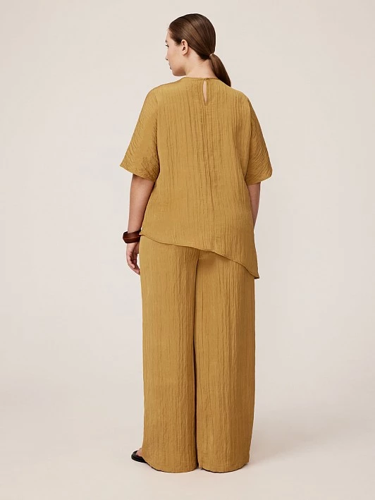 Струящиеся брюки цвета охры Lalis арт. TR0556