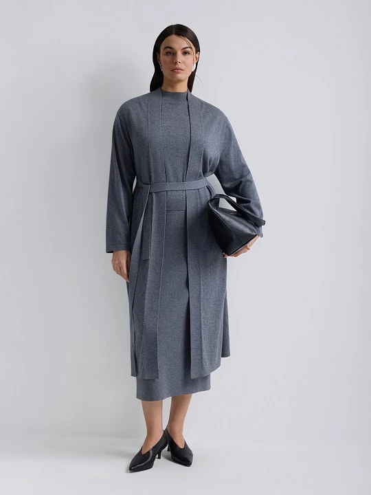 Юбка из шерсти мериноса и хлопка Lalis арт. SK0733V