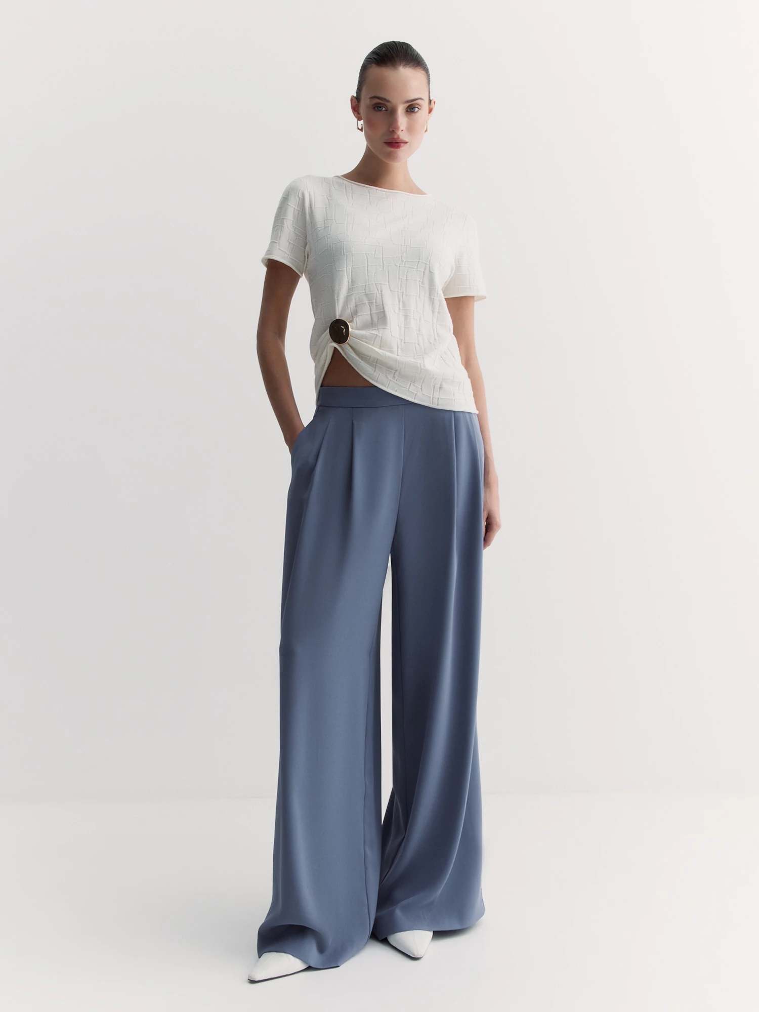 Вязаный джемпер с коротким рукавом Elis арт. JM0303V