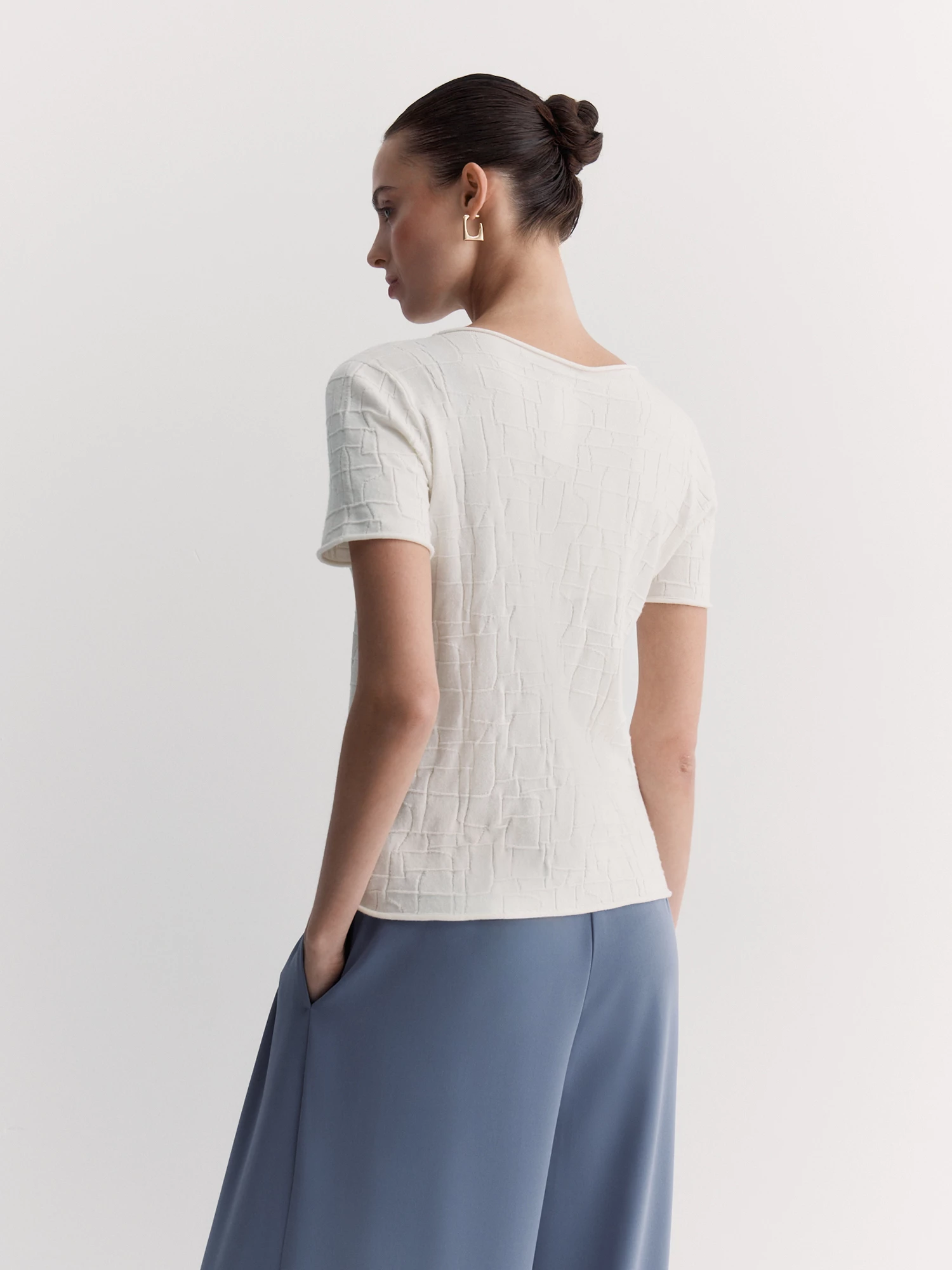 Вязаный джемпер с коротким рукавом Elis арт. JM0303V