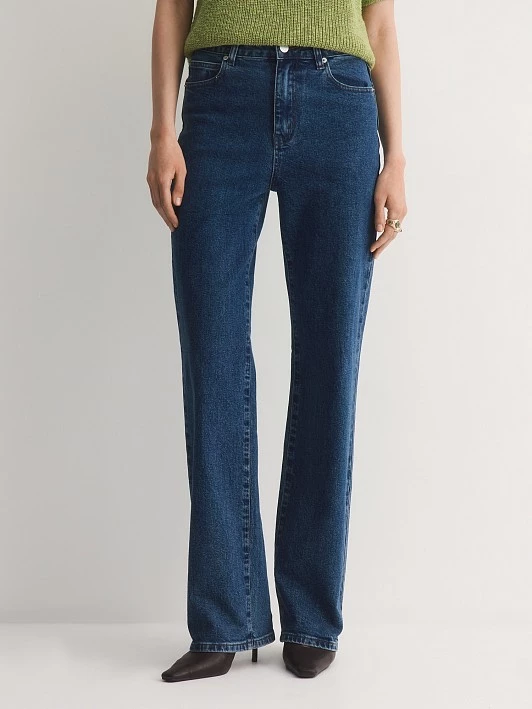 Прямые широкие джинсы с высокой посадкой Elis арт. DJ01725Y1