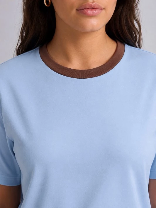 Футболка из 100% хлопка с кантом Lalis арт. TS0233K