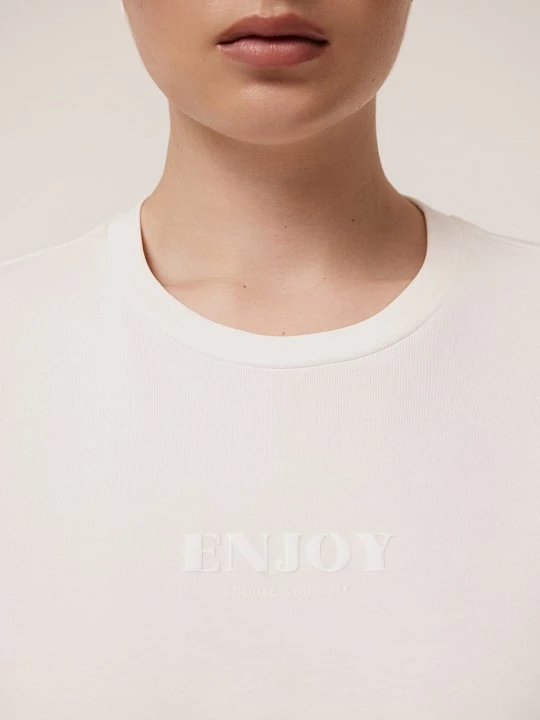 Футболка из натурального хлопка с принтом Lalis арт. TS0125K