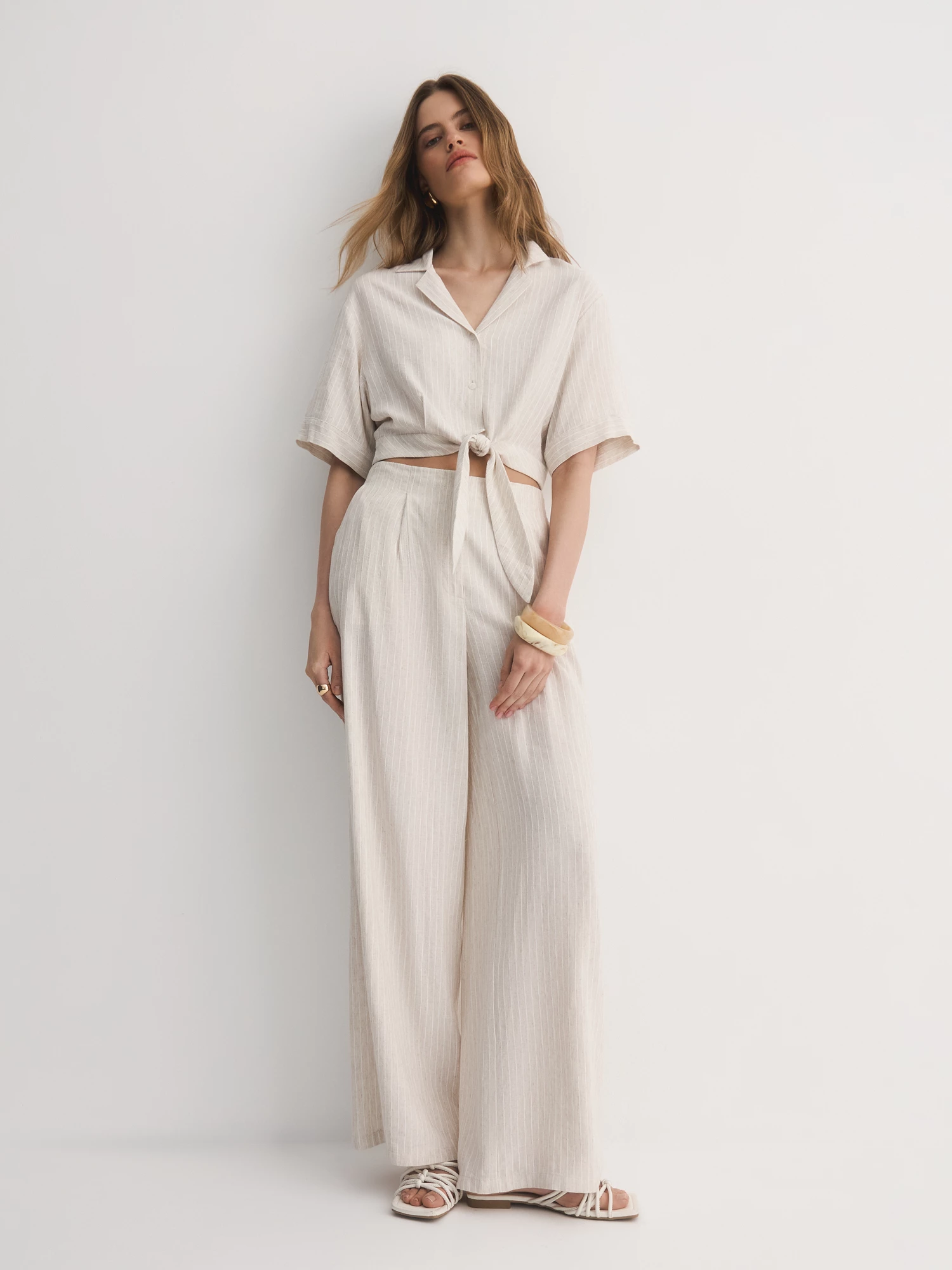 Короткая блуза с фиксацией на узел Elis арт. BL1877