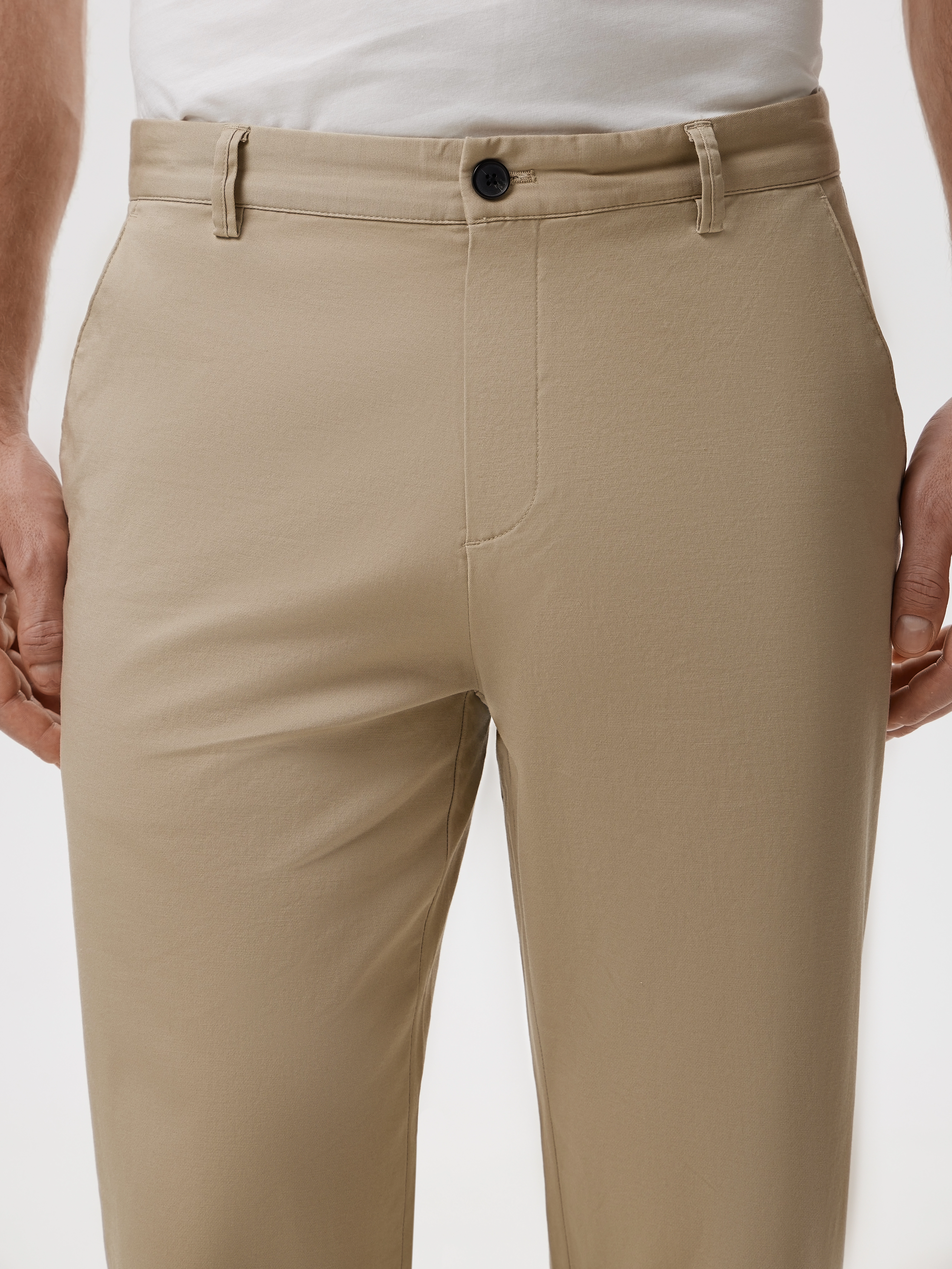 Брюки-чинос силуэта regular из эластичного хлопка 20line арт. ITR01367Y1N