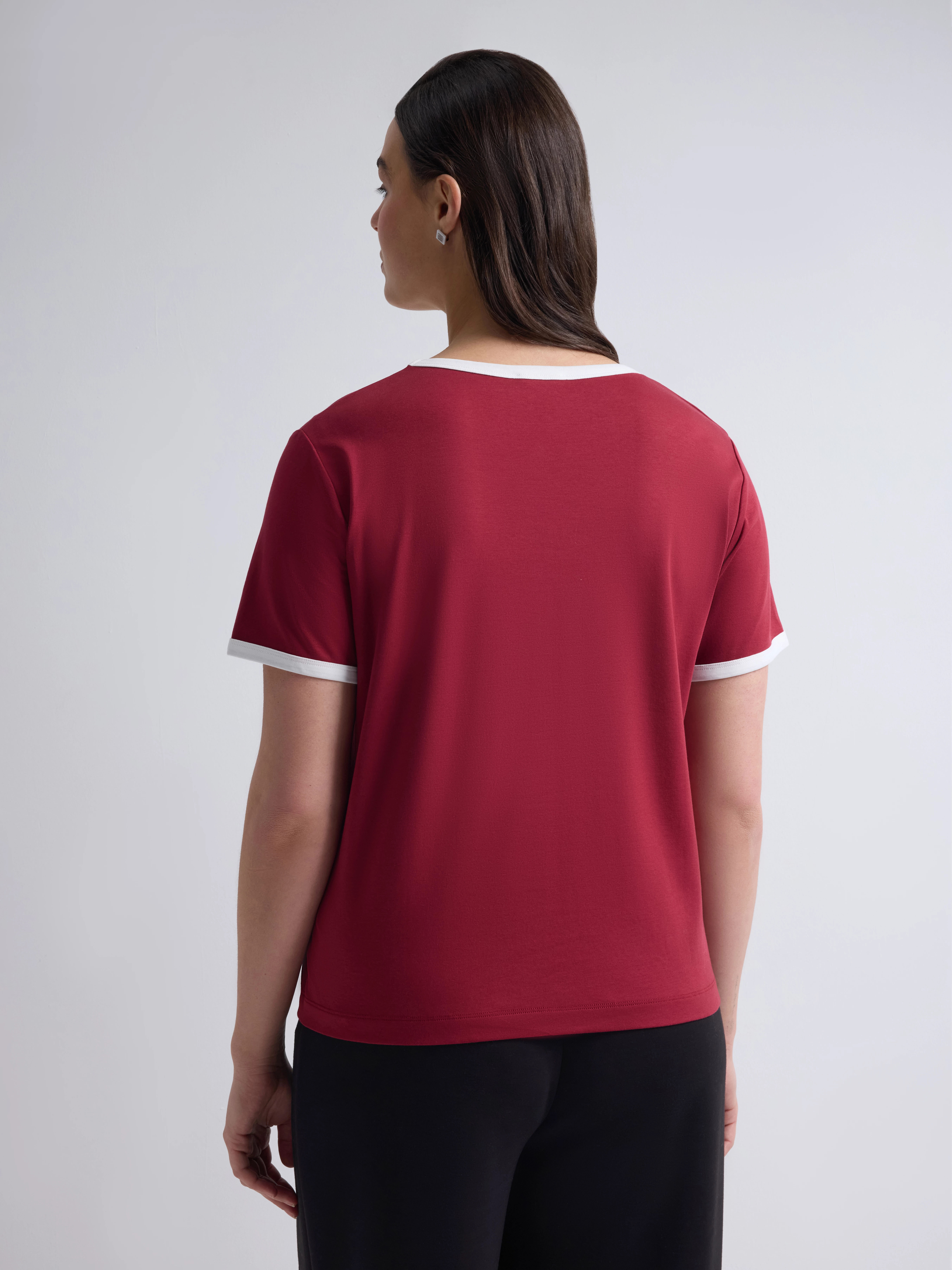 Футболка из 100% хлопка с кантом Lalis арт. TS0225KY1