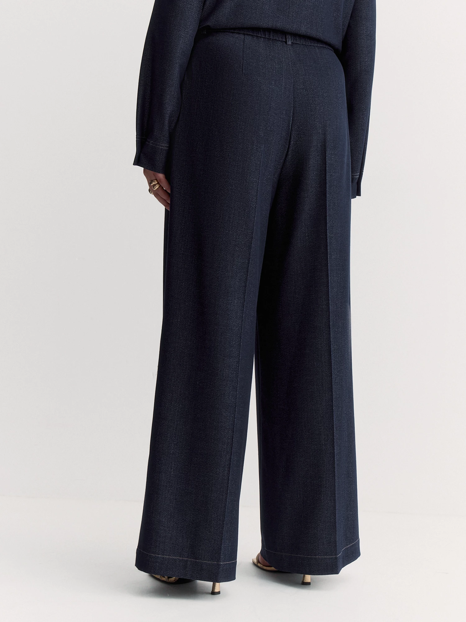 Прямые брюки цвета денима Lalis арт. TR0711