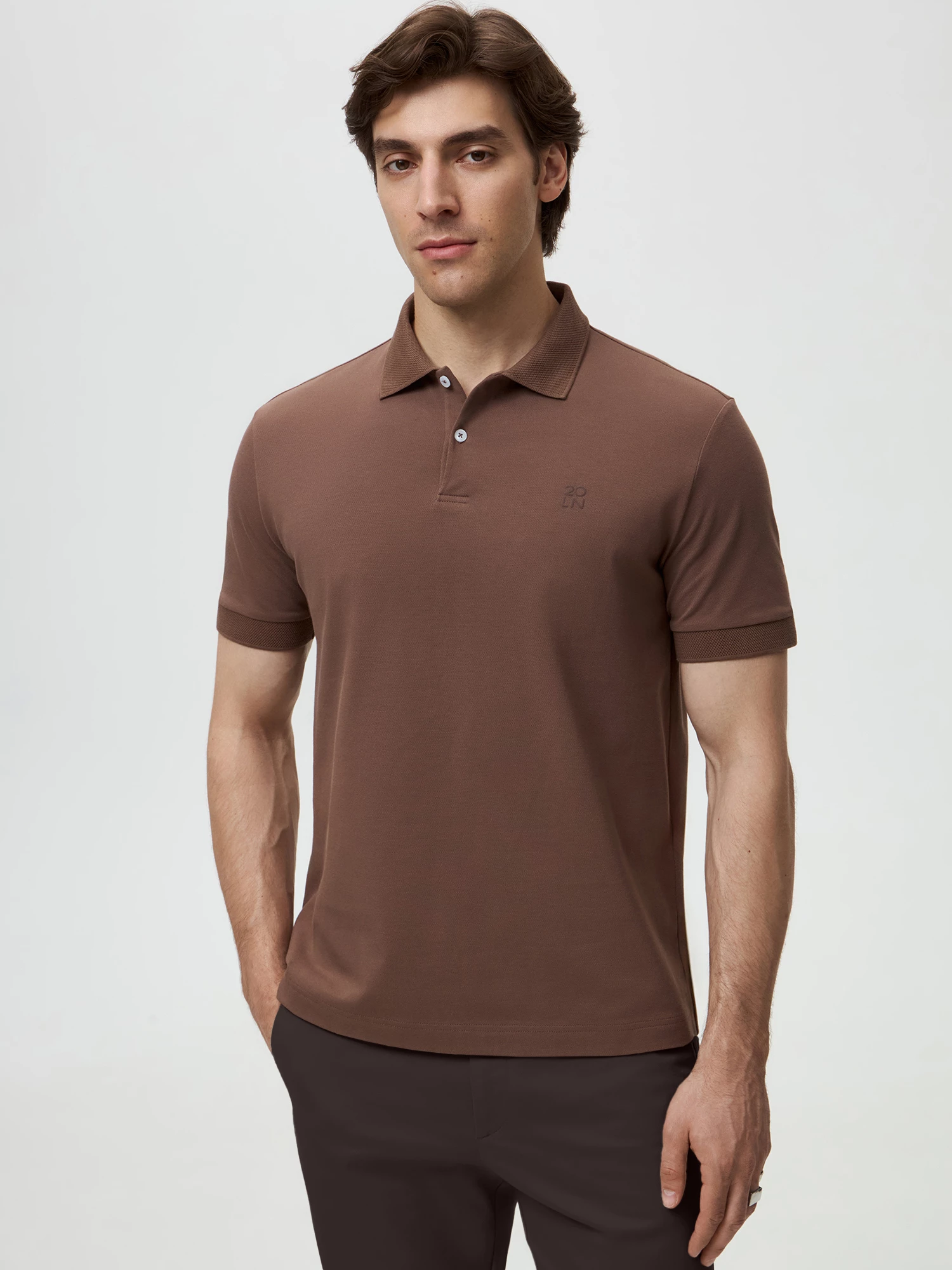 Поло из хлопкового трикотажа 20line арт. IPO0079K