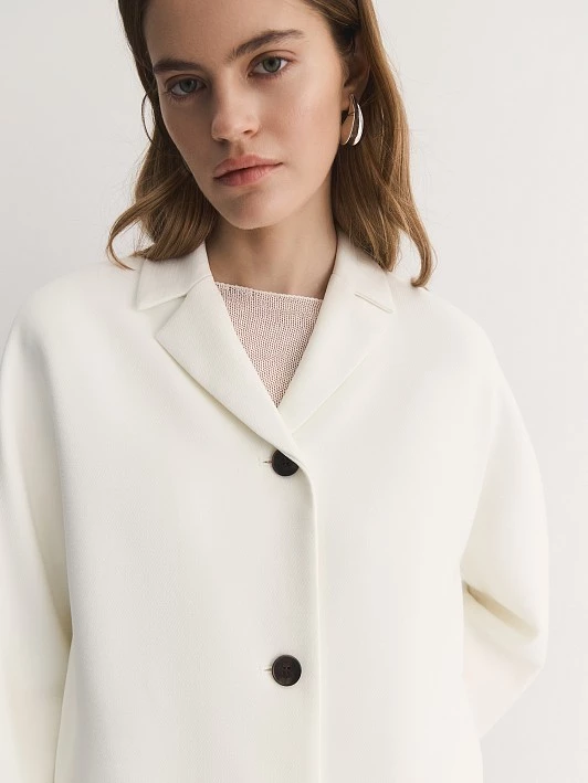 Пальто из плотной вискозной ткани Elis арт. PS0018