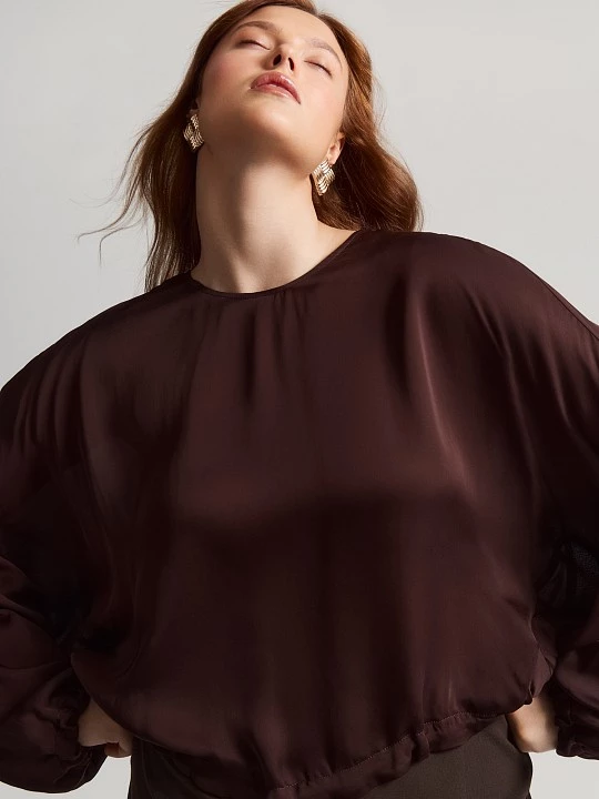 Блуза из вискозы с атласным блеском Lalis арт. BL1533