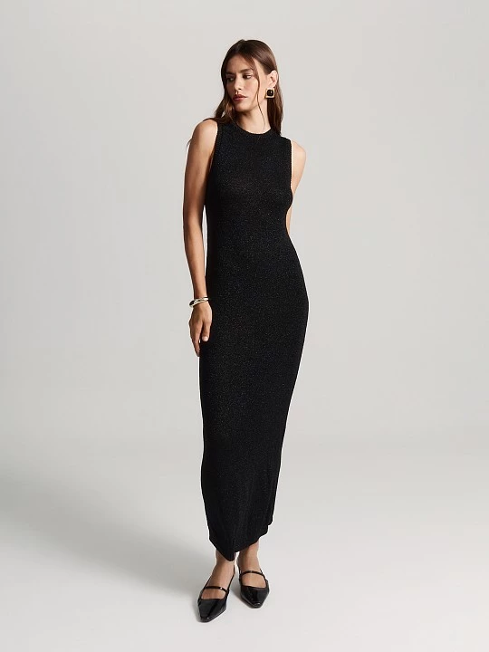 Сверкающее платье из вискозной пряжи Elis арт. DR0653V5