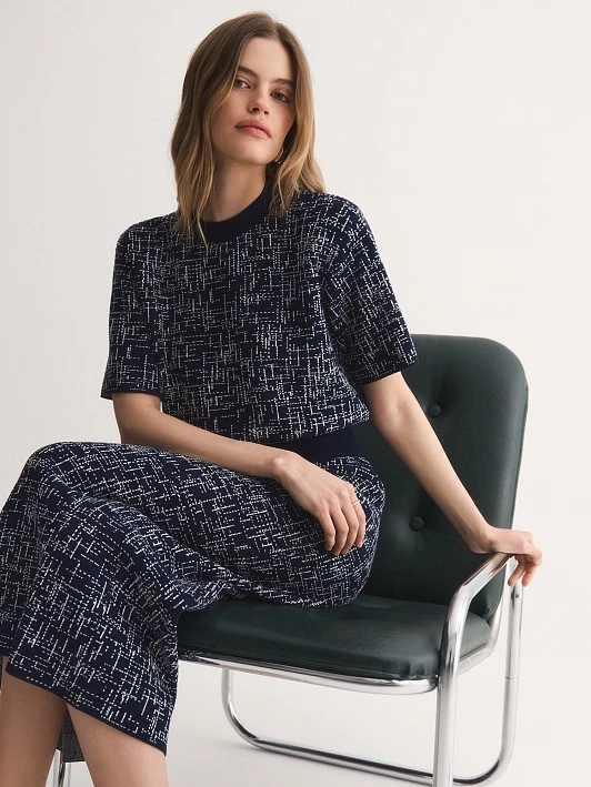 Прямая вязаная юбка Elis арт. SK0613V