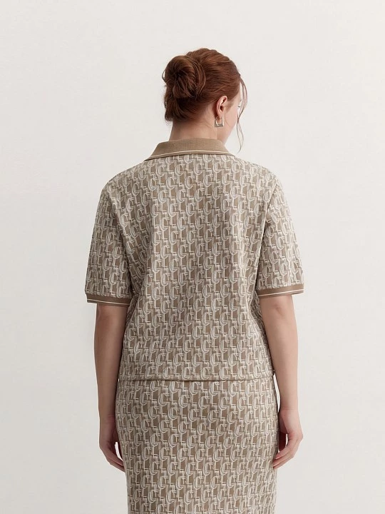 Блуза из рельефного трикотажного жаккарда Lalis арт. BL1777K