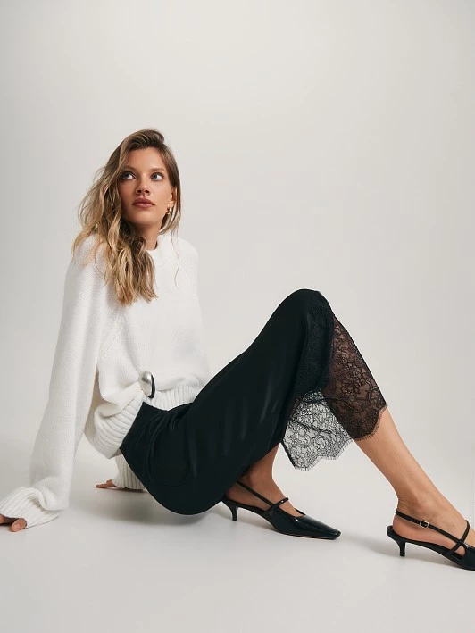 Юбка из вискозы с кружевной отделкой Elis арт. SK0508