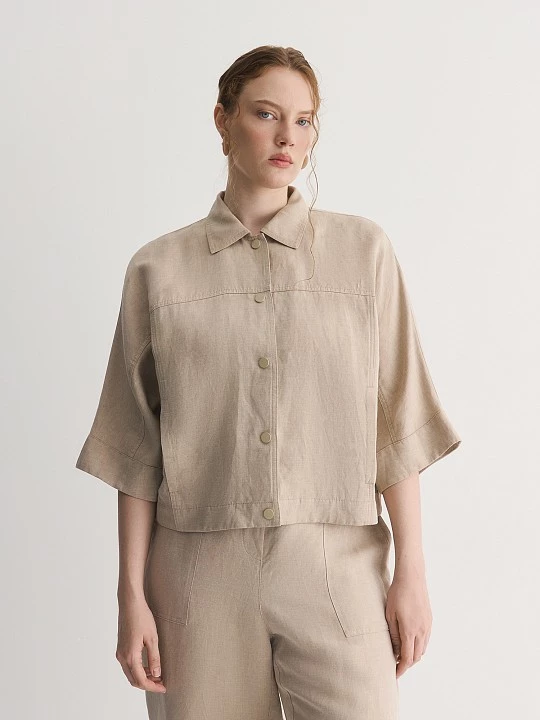 Легкая куртка изо льна и вискозы Lalis арт. KL0113