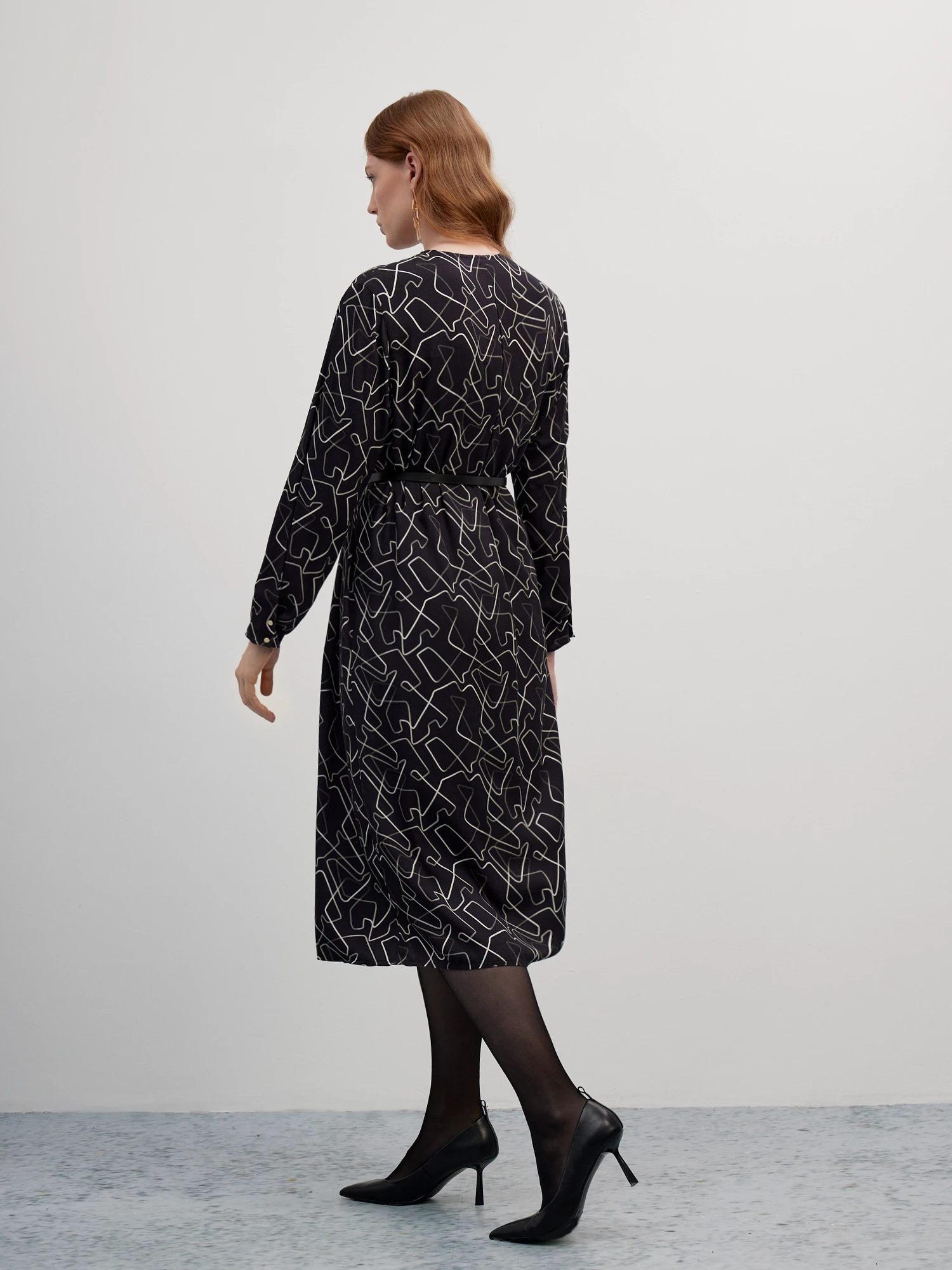 Платье-миди с ремнем Lalis арт. DR0630