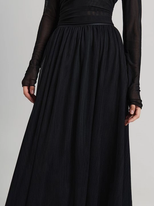 Юбка макси из мягкой сетки Elis арт. SK06085