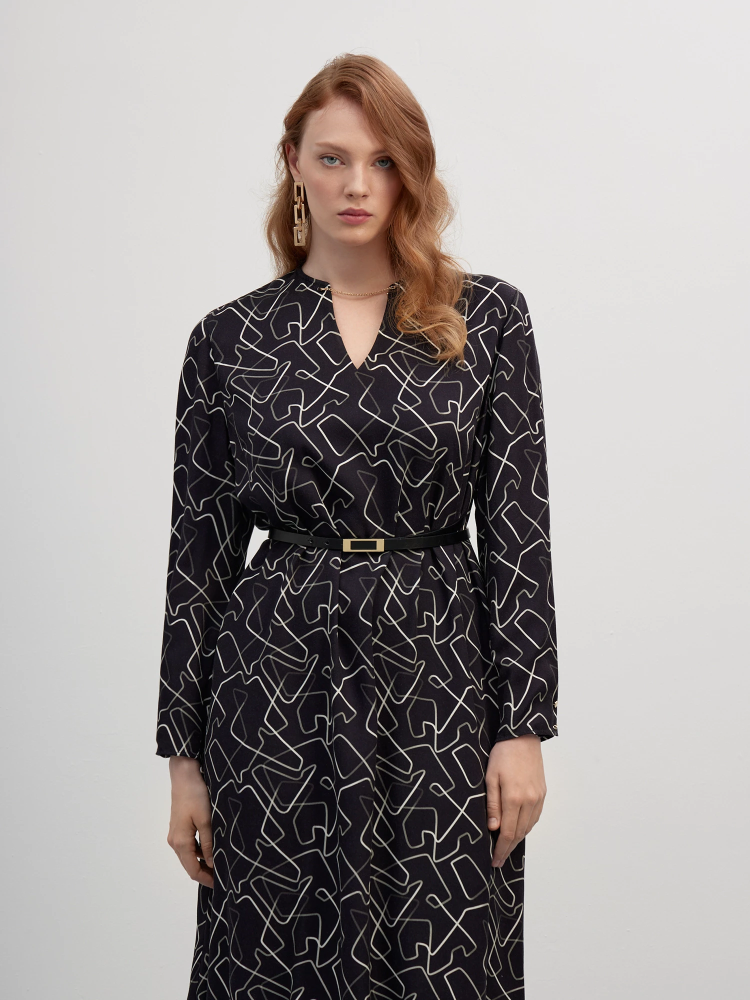 Платье-миди с ремнем Lalis арт. DR0630