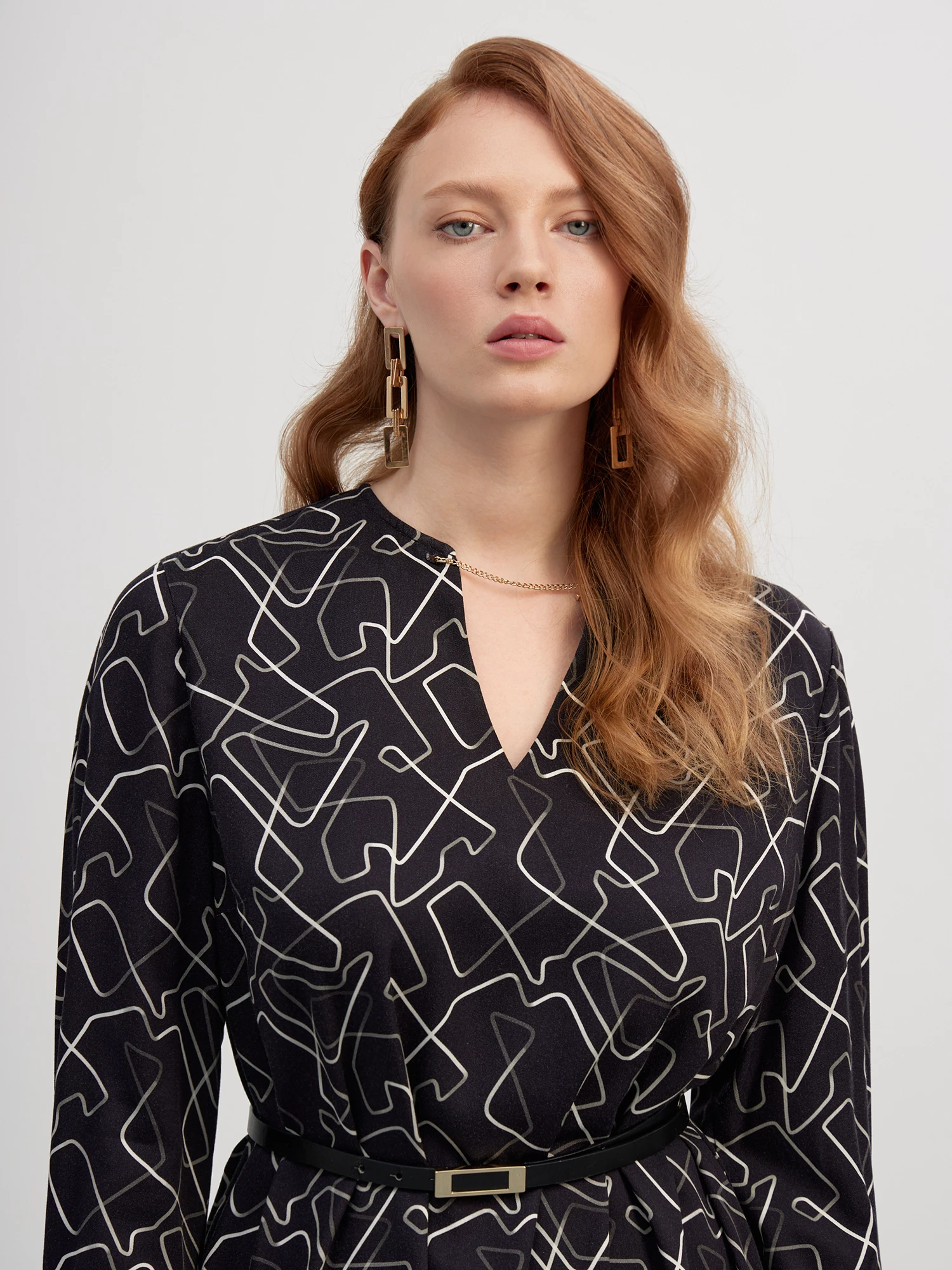 Платье-миди с ремнем Lalis арт. DR0630