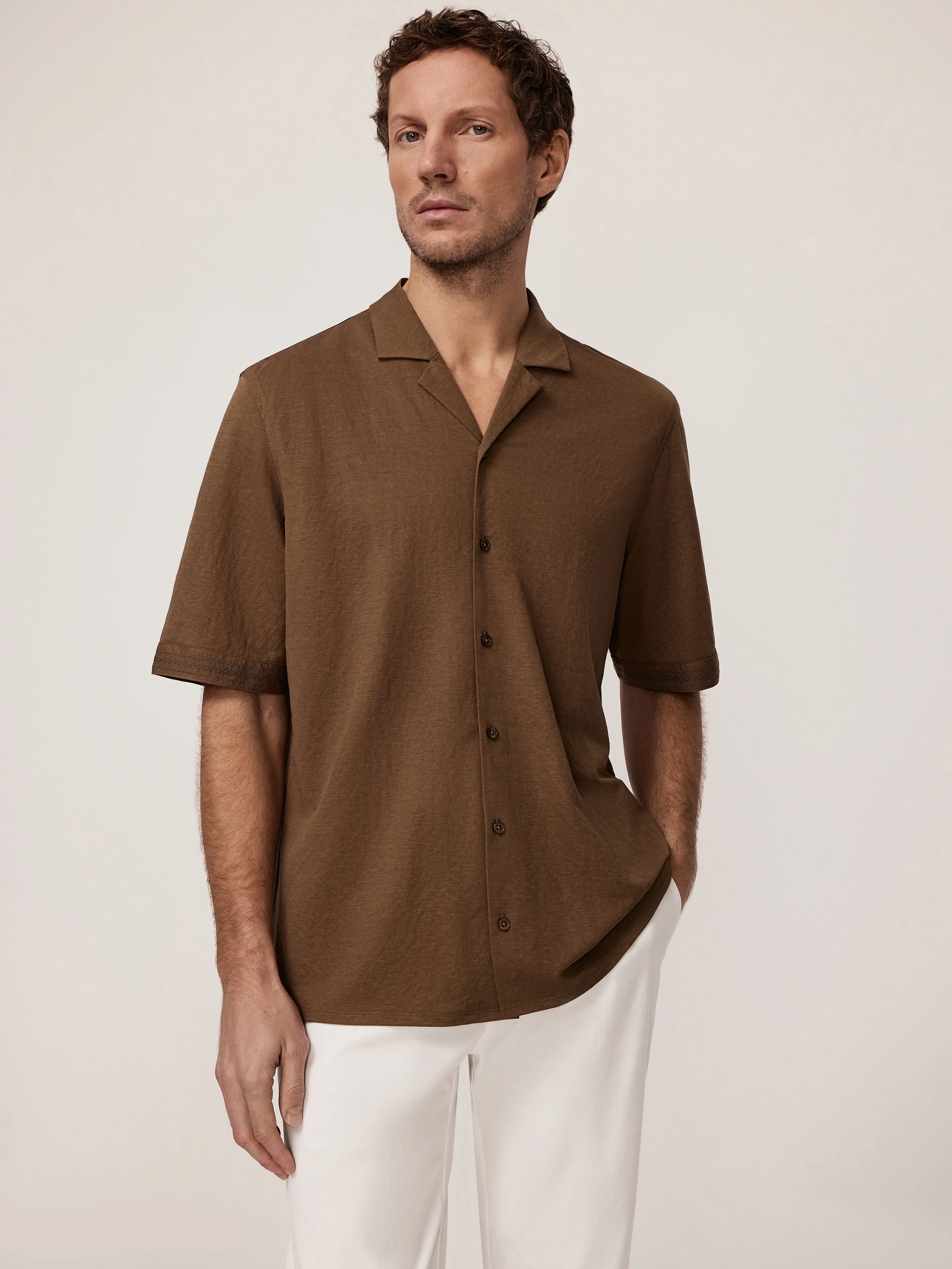 Рубашка-поло из вискозного трикотажа 20line арт. IRU0080K5