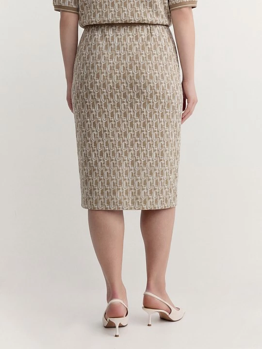 Юбка из рельефного трикотажного жаккарда Lalis арт. SK0624K
