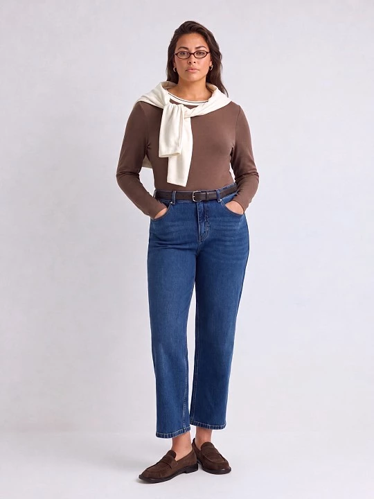 Трикотажный лонгслив с подвязом Lalis арт. LS0034K