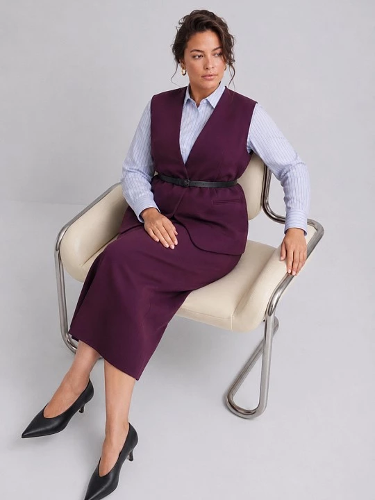 Прямая юбка из костюмной ткани Lalis арт. SK0735R