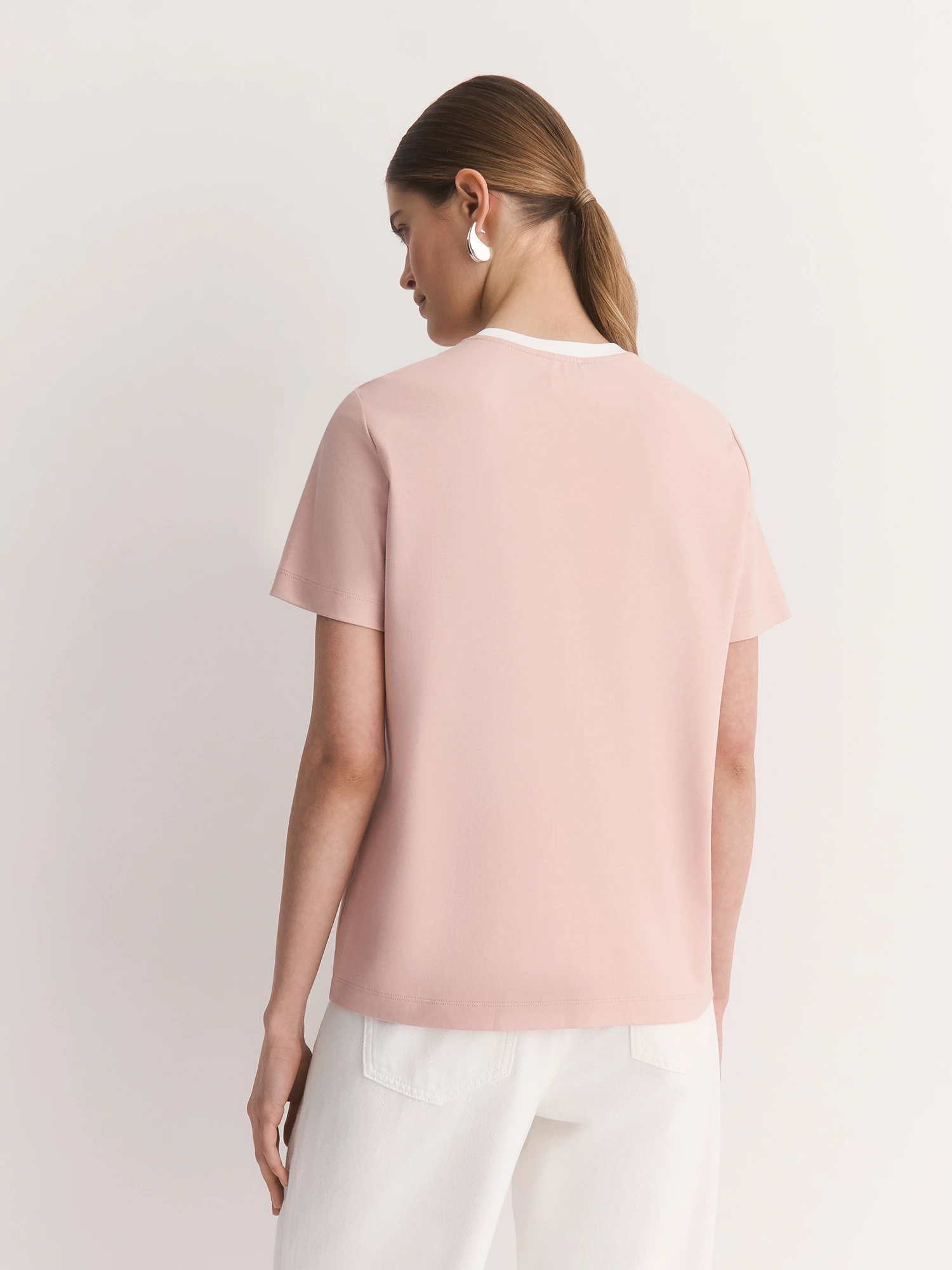 Футболка из мерсеризованного хлопка с кантом Elis арт. TS0045K5P