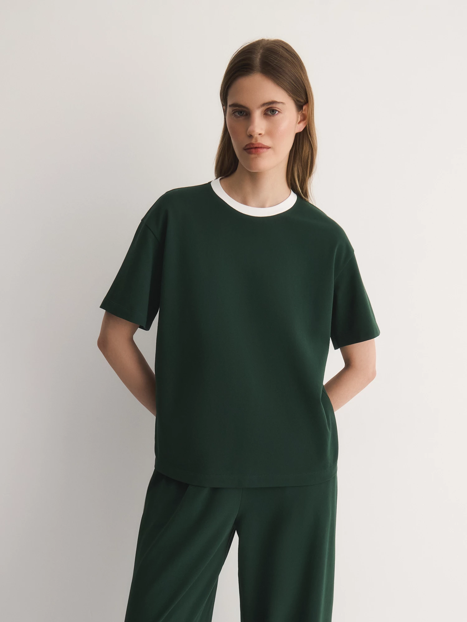 Футболка из хлопкового трикотажа с кантом Elis арт. TS0117K5P