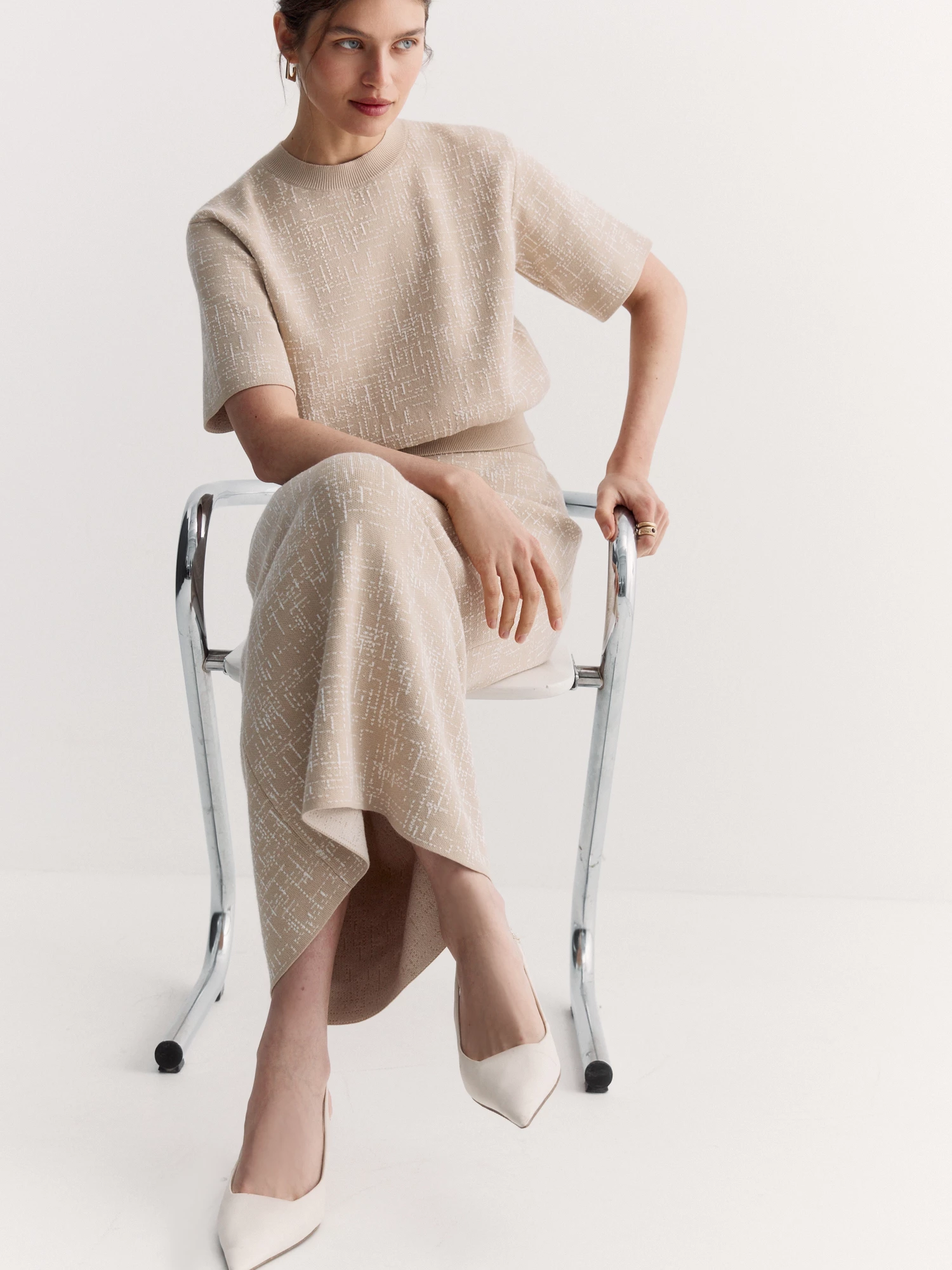 Прямая вязаная юбка Elis арт. SK0613V