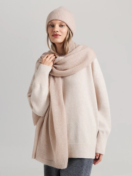 Вязаный палантин с мохером Elis арт. PN0165V5