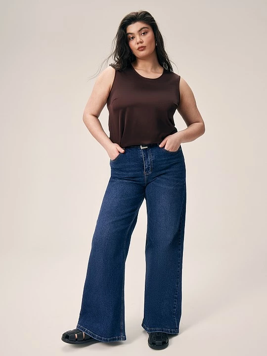 Топ без рукавов из атласной ткани Lalis арт. TP00365