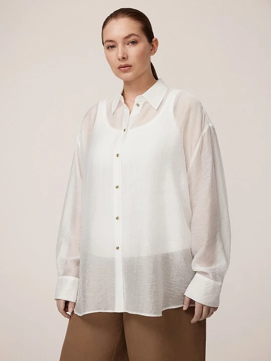 Блуза оверсайз рубашечного кроя Lalis арт. BL157651