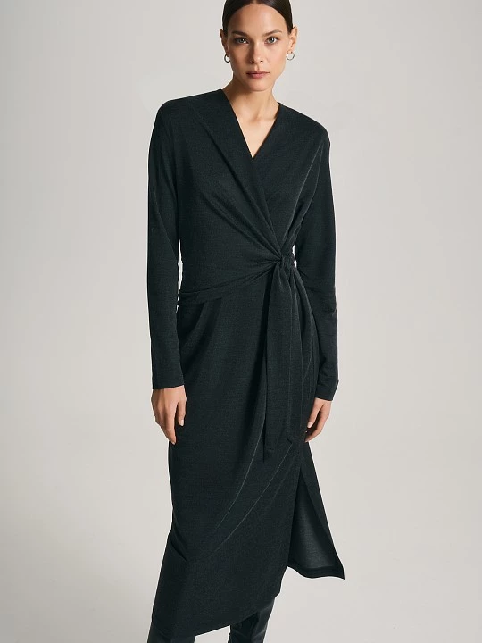 Трикотажное платье на запах Elis арт. DR0801K