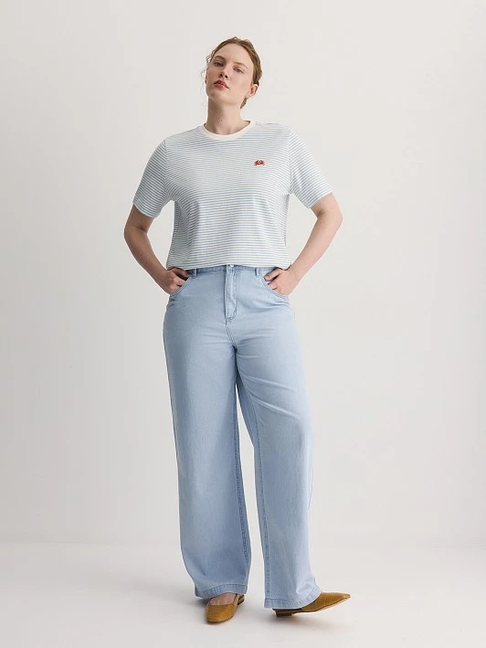 Хлопковая футболка в морском стиле Lalis арт. TS0199KR