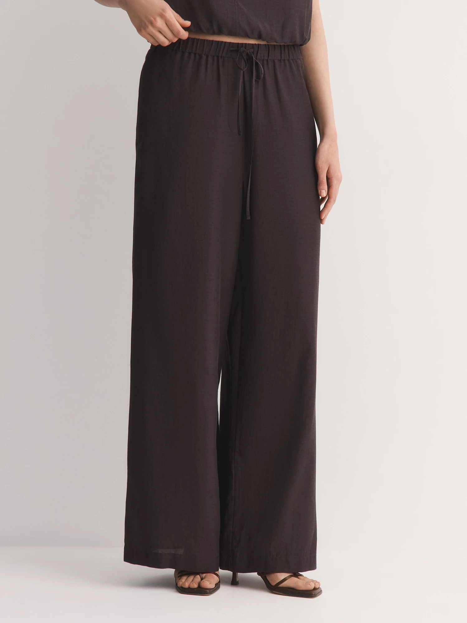 Брюки на резинке из вискозы и хлопка Elis арт. TR0773P