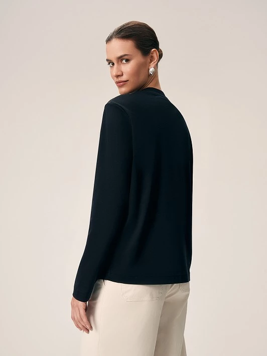 Трикотажный лонгслив из хлопка Elis арт. LS0002K