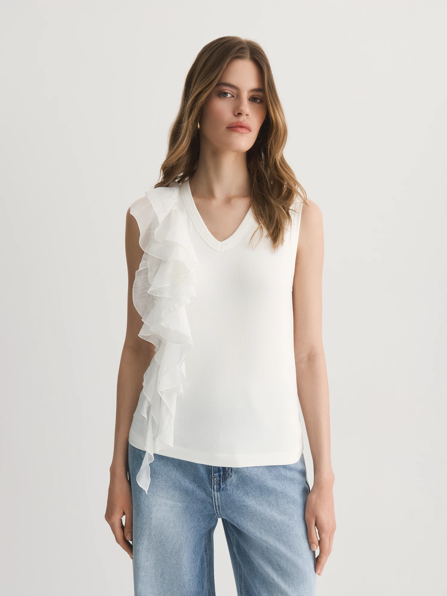 Топ с воздушной рюшей Elis арт. TP0131KR