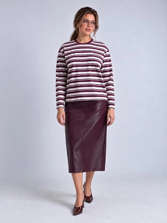 Лонгслив из хлопкового трикотажа Lalis арт. LS0041K