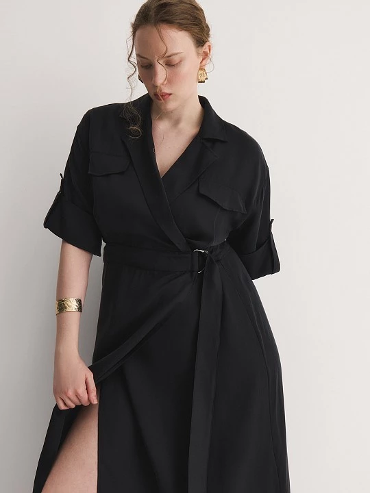 Платье на запах из тенсела Lalis арт. DR0913