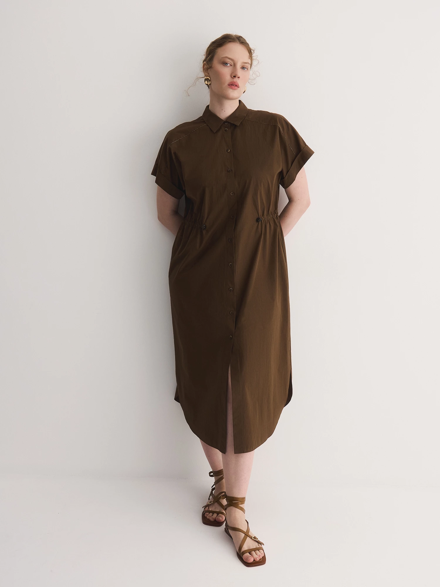 Платье-рубашка из 100% хлопка Lalis арт. DR1091P