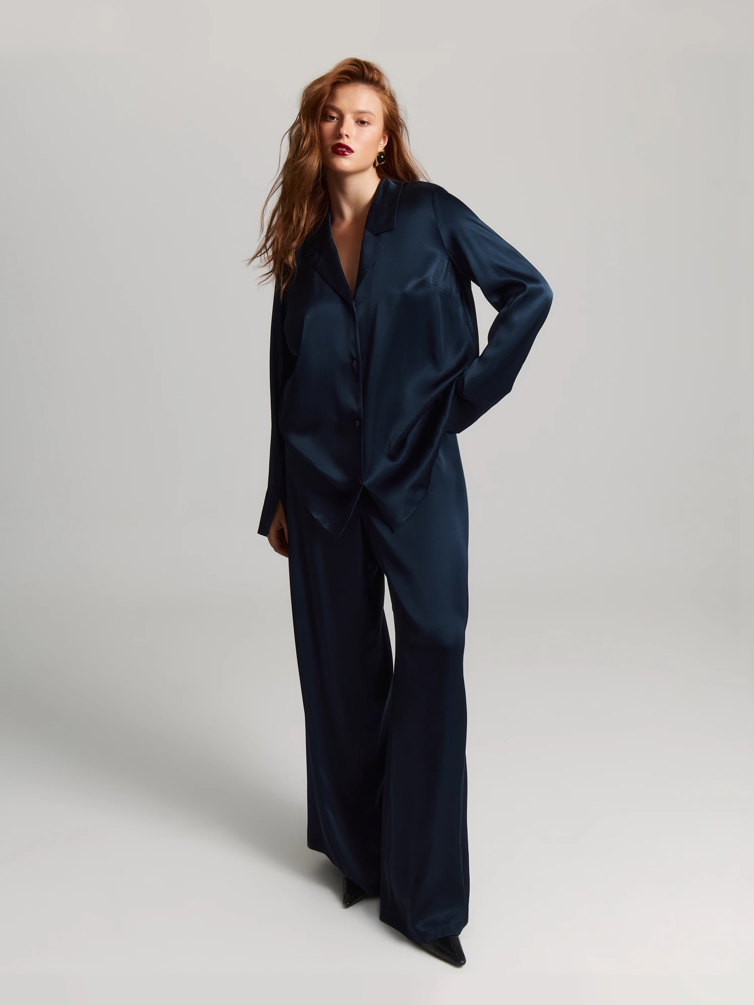 Блуза из атласной вискозы Lalis арт. BL1711