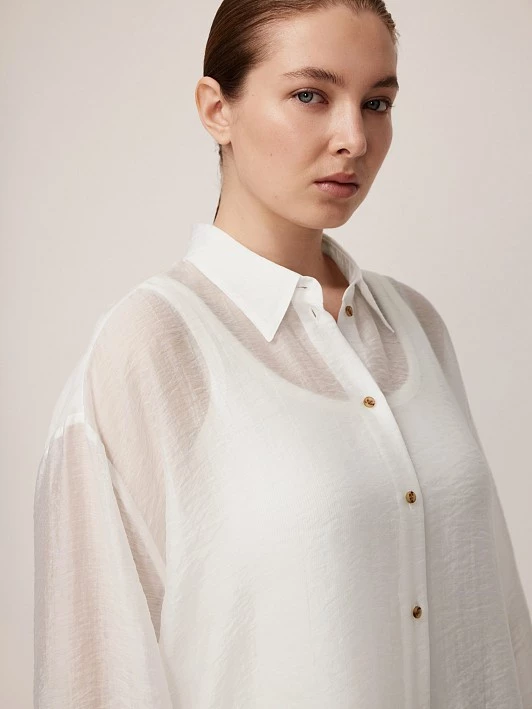 Блуза оверсайз рубашечного кроя Lalis арт. BL157651