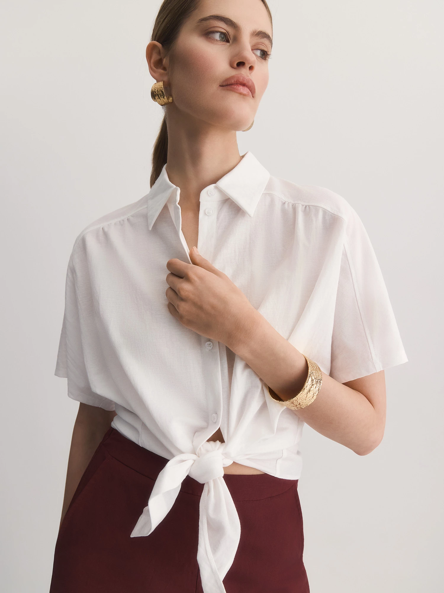 Рубашка из вискозного трикотажа Elis арт. BL1086K6P