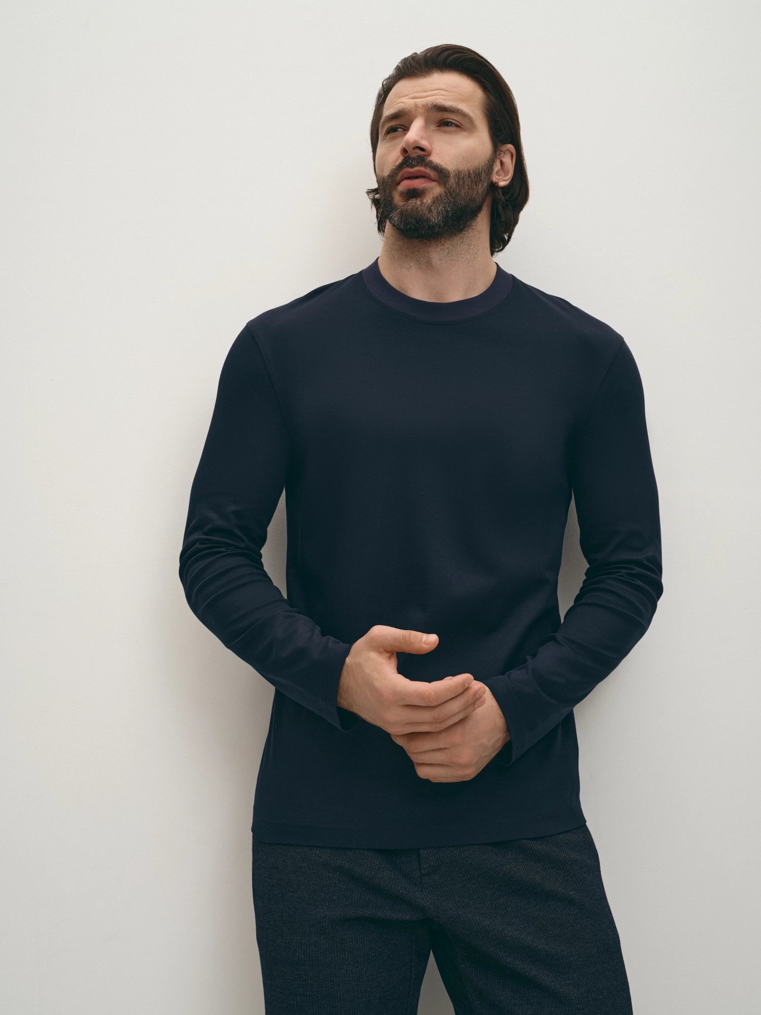 Лонгслив из мерсеризованного хлопка 20line арт. ILS0001K